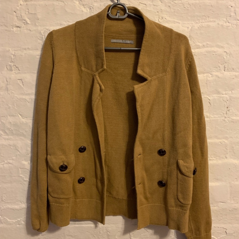 Rubbish Mustard Yellow Cardigan Blazer